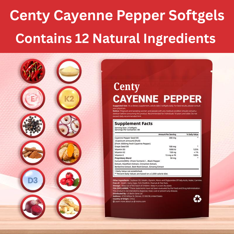 Centy Cayenne Pepper Support Gels